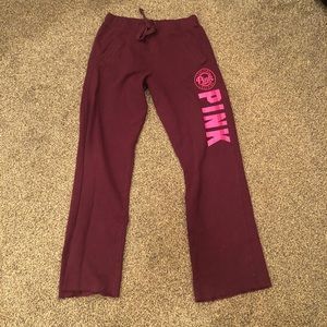 PINK Victoria’s Secret maroon sweatpants